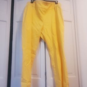 Yellow ankle pants